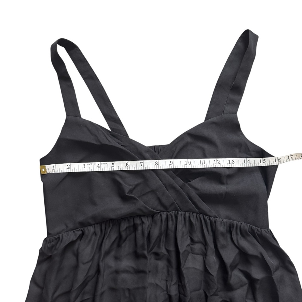 Om+Nadis Silk Maxi Dress Black Open Back Maternity Friendly NWT M - Picture 7 of 10